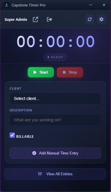 Capstone Timer desktop app